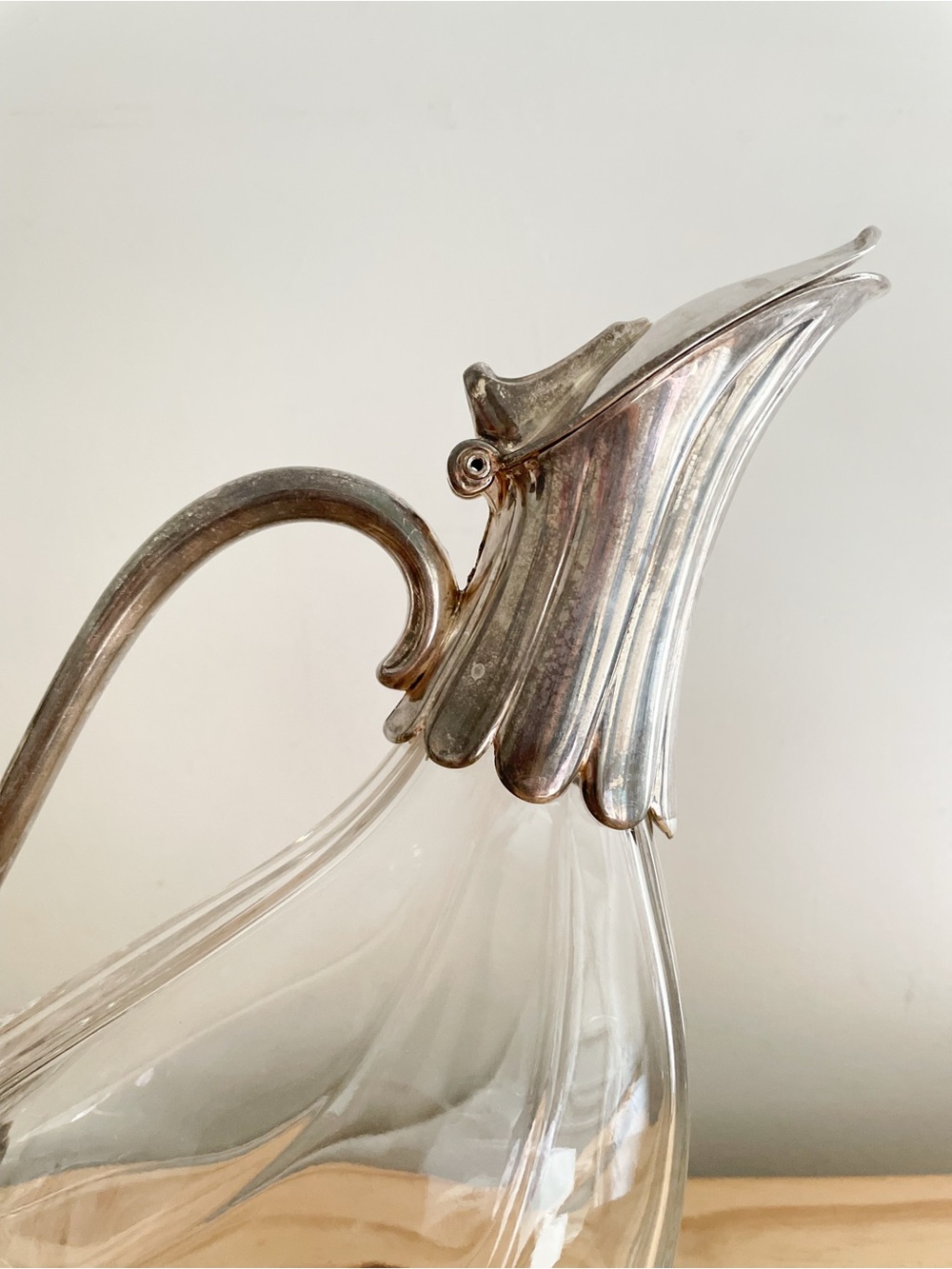 Vintage 1970s Silver-Plated Duck Shaped Decanter/Carafe Mid-Century Barware - Picture 5 of 9